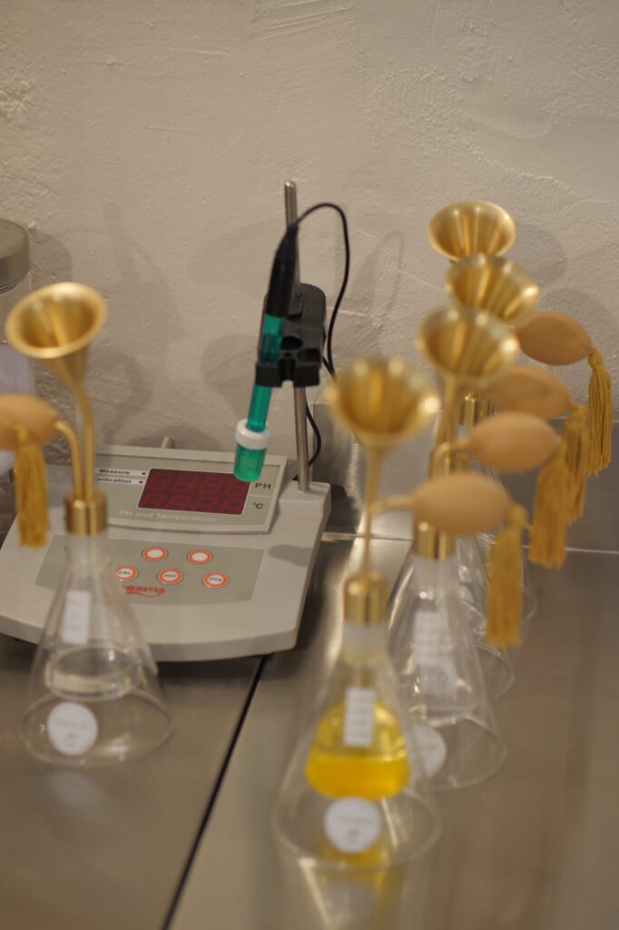Mesure du pH dans l’atelier Maison Damsel