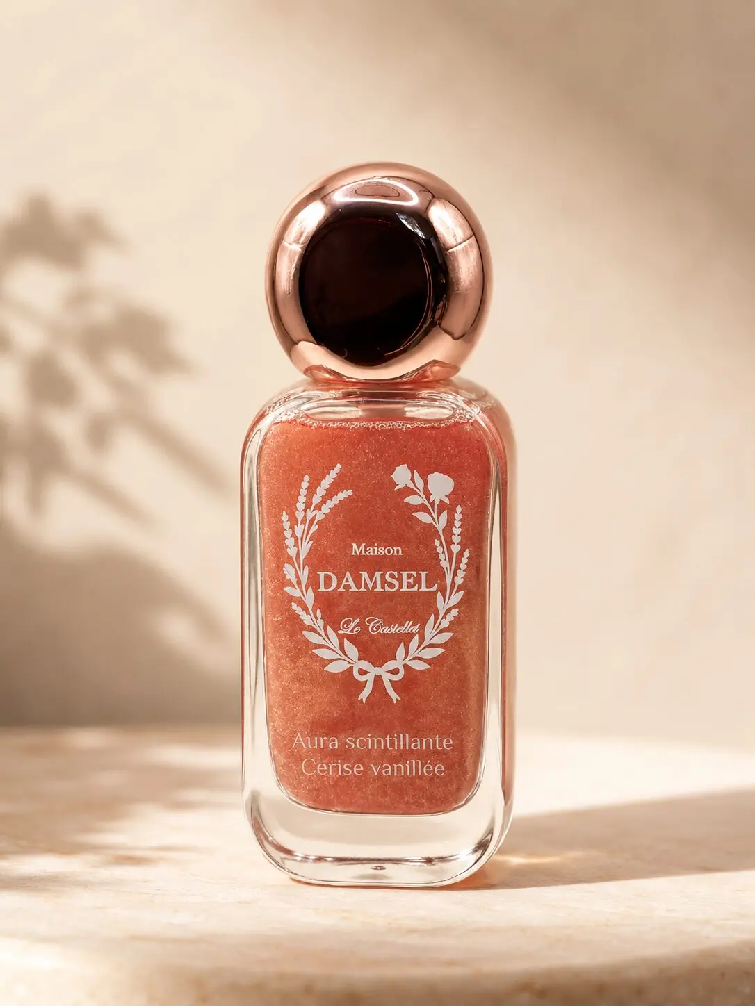 Aura Scintillante Cerise Vanillée – huile scintillante corps et cheveux Maison Damsel