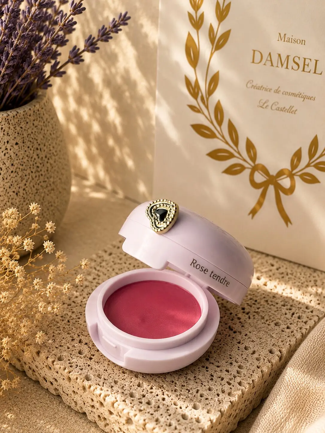 Baume satiné en pot - Rose Tendre - Soin à lèvres teinté
