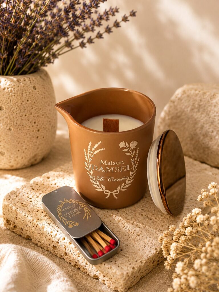Bougie de massage Caresse Gourmande Cacao Maison Damsel