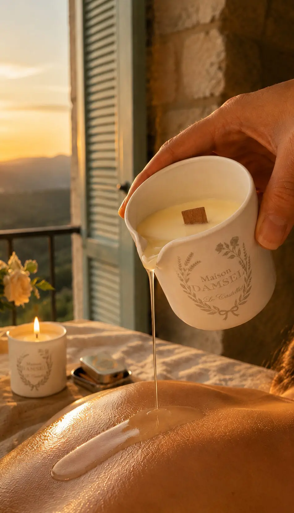 Bougie de massage monoï coco