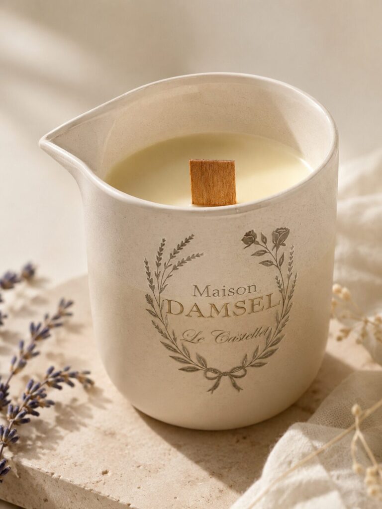 Bougie de massage artisanale Maison Damsel
