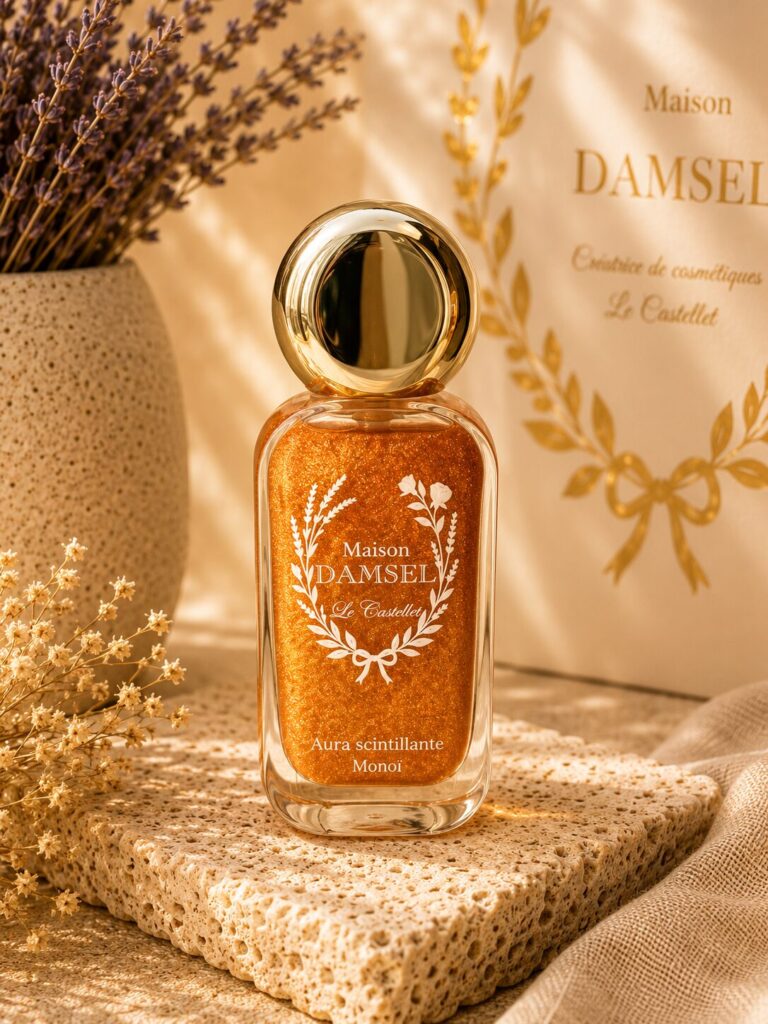 Huile scintillante parfumée Maison Damsel