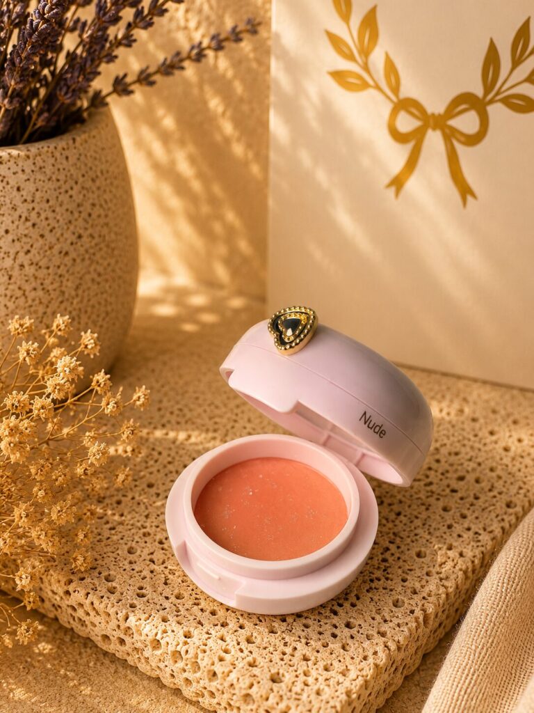 Baume à lèvres satiné en pot, teinte Nude, Maison Damsel